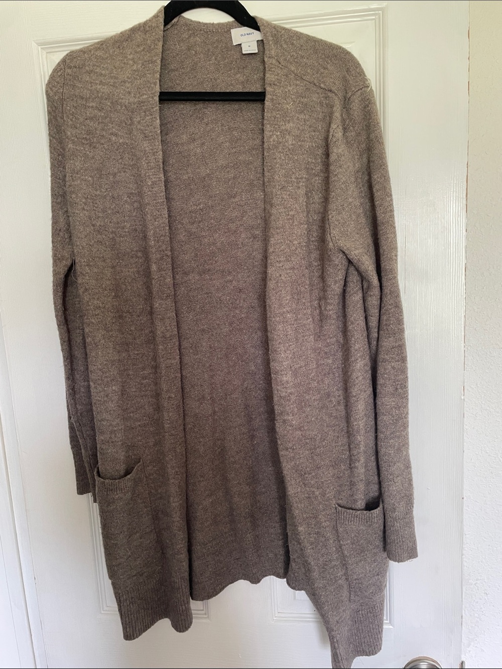 Old Navy Taupe Open-Front Cardigan